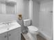 Basement bathroom with shower, toilet, and vanity at 5670 S Lowell Blvd, Littleton, CO 80123