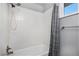 Clean bathroom with shower/tub combo at 9747 Croke Dr, Denver, CO 80260