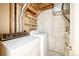 Basement laundry area with washer and dryer hookups at 6885 E Arizona Avenue # D, Denver, CO 80224