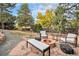 Relaxing backyard patio with firepit and seating area at 2395 W Davies Ave, Littleton, CO 80120