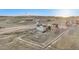 Property view showing house and large fenced lot at 645 Coyote Trl, Elizabeth, CO 80107