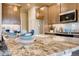 Kitchen island with granite countertop and modern faucet at 830 W 128Th Pl, Westminster, CO 80234