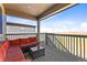 Relaxing deck with seating area and scenic views at 9785 Mount Kataka Pt, Littleton, CO 80125