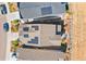 House with solar panels on the roof, viewed from above at 9785 Mount Kataka Pt, Littleton, CO 80125