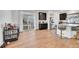 Modern kitchen with island and stainless steel appliances at 4072 N Rome St, Aurora, CO 80019