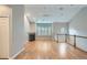 Vaulted ceilings and hardwood floors in this living room at 60 Garfield St # H, Denver, CO 80206