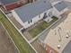 House with backyard, patio, and detached garage; viewed from above at 6280 Indian Paintbrush St, Frederick, CO 80530