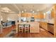 Kitchen with island and stainless steel appliances at 6280 Indian Paintbrush St, Frederick, CO 80530