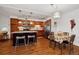 Modern kitchen with stainless steel appliances and island at 725 S Alton Way # 3B, Denver, CO 80247