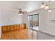 Dining area with built-in cabinetry and access to patio at 16812 E Mansfield Cir, Aurora, CO 80013