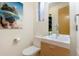 Clean and modern bathroom with updated vanity and fixtures at 35 S Ogden St, Denver, CO 80209