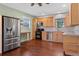 Modern kitchen with stainless steel appliances and ample cabinetry at 640 Pacific Ave, Fort Lupton, CO 80621