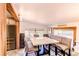 Kitchen nook with built-in bench seating and a marble table at 6039 W Fair Dr, Littleton, CO 80123
