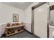 Building lobby with elevator and decorative accents at 3184 S Heather Gardens Way # 302, Aurora, CO 80014