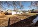 Backyard with shed and partially landscaped yard at 10439 King Cir, Westminster, CO 80031