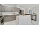 Modern kitchen with stainless steel appliances and an island at 2749 S Glencoe St, Denver, CO 80222