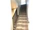 Carpeted staircase with dark wood railing at 1179 S Sherman St, Denver, CO 80210