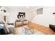 Modern living room with fireplace and hardwood floors at 2963 Eagle Way, Boulder, CO 80301