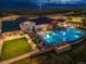 Community pool and clubhouse with outdoor seating at , Aurora, CO 80019