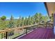 Spacious deck with mountain views at 11626 Conifer Ridge Dr, Conifer, CO 80433