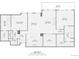 Two-bedroom, two-bathroom floor plan with balcony at 7600 Landmark Way # 1115, Greenwood Village, CO 80111