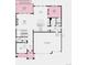 Two-story home floor plan showcasing a 3-car garage, hearth room, and covered deck at 5722 Farrier Pt, Castle Rock, CO 80104