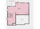 Unfinished basement plan with an unexcavated area and rough-in plumbing at 5722 Farrier Pt, Castle Rock, CO 80104