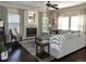 Cozy living room with hardwood floors, fireplace and comfortable seating at 9362 Autumn Ash Ct, Highlands Ranch, CO 80126