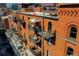 An aerial view showcasing a building's rooftop deck and balcony at 1792 Wynkoop St # 502, Denver, CO 80202
