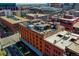 Aerial photo showing a building's rooftop deck and surrounding cityscape at 1792 Wynkoop St # 502, Denver, CO 80202