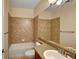 Bathroom with a tub and shower combo at 6678 S Shawnee Ct, Aurora, CO 80016