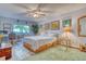 Bright bedroom with a large window and wood floors at 13609 E Cornell Ave # 107, Aurora, CO 80014