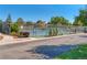 Community tennis court with ample surrounding space at 13609 E Cornell Ave # 107, Aurora, CO 80014