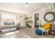 Bright living room with hardwood floors and access to backyard at 624 Stuart St, Denver, CO 80204