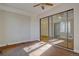 Sunroom with sliding glass doors and carpeted flooring at 3333 Colorado Blvd, Denver, CO 80205