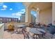 Patio with tables, chairs, and grill at 975 N Lincoln St # 10H, Denver, CO 80203