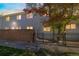 Townhouse exterior view at dusk at 1745 W 102Nd Ave, Thornton, CO 80260