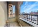 Balcony with partial city view at 2901 N Wyandot St # 7, Denver, CO 80211