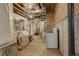 Unfinished basement with area for a kitchenette and extra storage at 1065 Independence Dr, Larkspur, CO 80118
