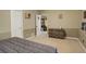 Basement bedroom with a dresser and access to other rooms at 1065 Independence Dr, Larkspur, CO 80118