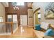 Bright and spacious entryway with hardwood floors at 1065 Independence Dr, Larkspur, CO 80118