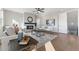 Living room with fireplace, hardwood floors, and comfortable seating at 959 Eldorado Ln, Louisville, CO 80027