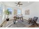 Home office with hardwood floors and large windows at 959 Eldorado Ln, Louisville, CO 80027