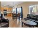 Kitchen with stainless steel appliances and wood cabinets at 33 Gaviota Ave, Brighton, CO 80601