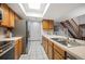 Kitchen with stainless steel appliances and ample counter space at 23602 Pondview Pl, Golden, CO 80401