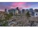 Stunning city view at sunset with visible skyscrapers at 2453 Lawrence St # 1, Denver, CO 80205