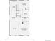 1856 sq ft home floor plan, 2 bed 1 bath and large living room at 3619 N York St, Denver, CO 80205