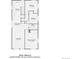 1856 sq ft home floor plan, 2 bed 1 bath and large living room at 3619 N York St, Denver, CO 80205
