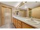 Bathroom boasts double vanity and a separate shower at 8201 S Winnipeg Ct, Aurora, CO 80016