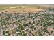 Aerial view of a residential neighborhood with various house styles at 7940 Pontiac St, Commerce City, CO 80022
